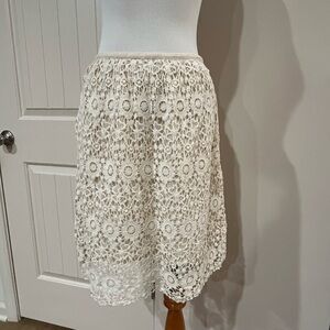 Solitaire Ivory Lace A-Line Skirt
